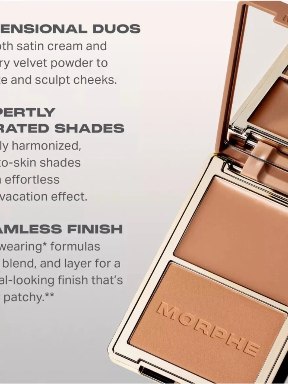 Cheek Thrills Morphe Bronzer & Contour Duo in Maui Surf